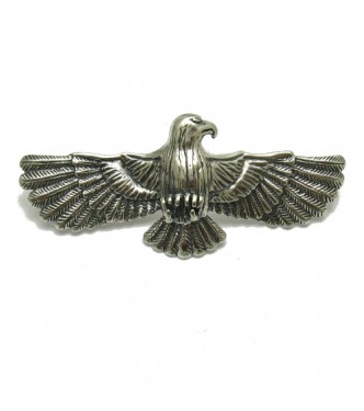 A000140 STERLING SILVER BROOCH SOLID 925 EAGLE EMPRESS