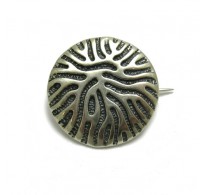 A000143 STYLISH STERLING SILVER BROOCH SOLID 925 