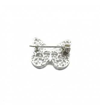 A000146 Sterling silver filigree brooch solid 925 Butterfly  Empress