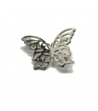 A000148 Sterling silver brooch solid 925 Butterfly  Empress