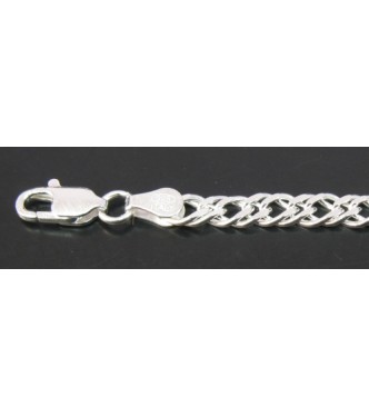 IB000016 STYLISH STERLING SILVER BRACELET ITALY SOLID 925 
