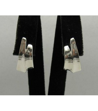 E000029 Sterling Silver Earrings Solid 925