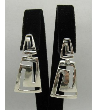 E000151 Sterling Silver Earrings Solid 925