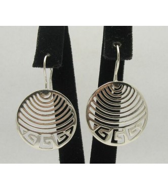 E000206 Sterling Silver Earrings Solid Perfect Quality 925