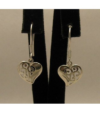 STERLING SILVER EARRINGS SOLID 925 SMALL HEART NEW