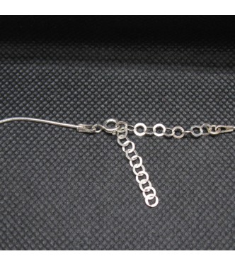 N000281 Sterling Silver Necklace Ellipses Snake Chain Solid Hallmarked 925 Empress