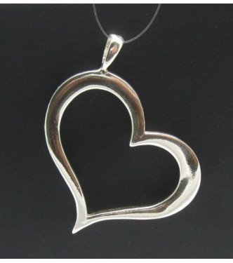 PE000007 STERLING SILVER PENDANT HEART VALENTINE 925 NEW CHARM