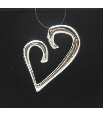 STYLISH STERLING SILVER PENDANT SOLID 925 HEART NEW
