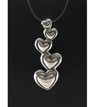 PE000121 STERLING SILVER PENDANT CHARM HEART 925 NEW SOLID