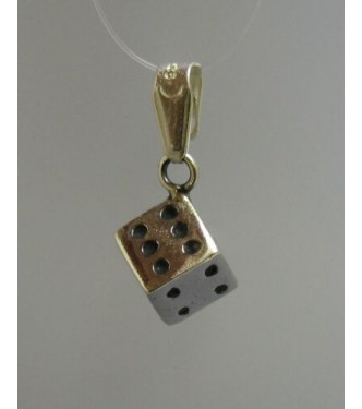 STERLING SILVER PENDANT SOLID 925 CHARM DICE NEW