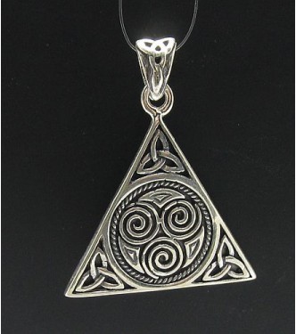 PE000276 Stylish Sterling silver pendant 925 celtic knot solid