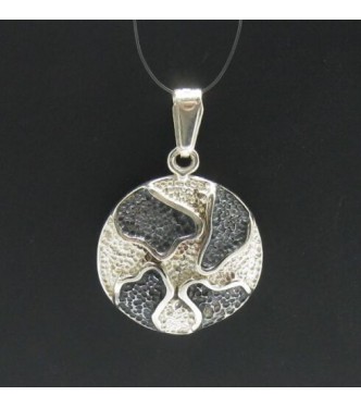 PE000358 Stylish Sterling silver pendant 925 solid oxidized