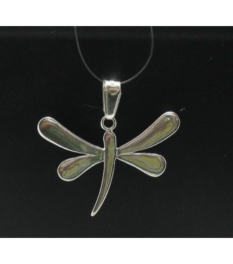 PE000452 Stylish Sterling silver pendant 925 solid charm dragonfly
