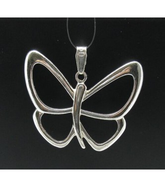 PE000453 Stylish Sterling silver pendant 925 solid charm butterfly