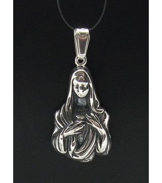 PE000477 Stylish Sterling silver pendant 925 solid Mother of God handamade
