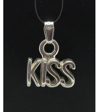 PE000497 Stylish Sterling silver pendant 925 solid charm kiss