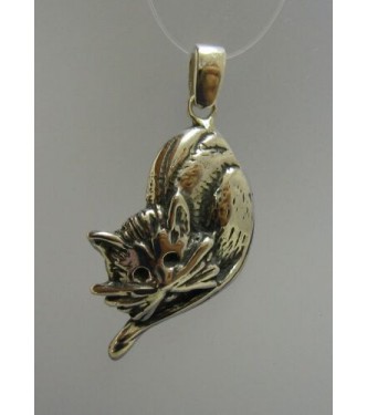 PE000791 Sterling Silver Pendant Solid 925 Cat