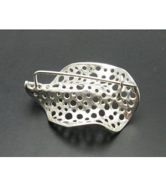 A000005 Extravagant Sterling Silver Brooch Stamped 925 Solid
