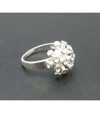 R000651  Extravagant Stylish Genuine Sterling Silver Ring Solid 925 Handmade Empress