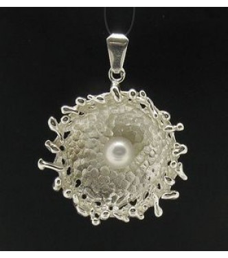 PE000350 Stylish Sterling silver pendant 925 Pearl solid