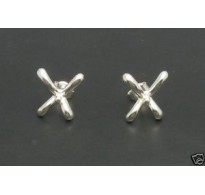 E000270 Sterling Silver Earrings Solid 925