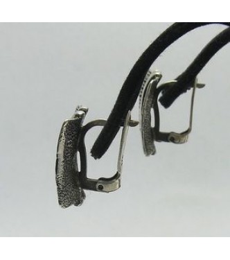 E000252 Sterling Silver Earrings Solid Handmade 925