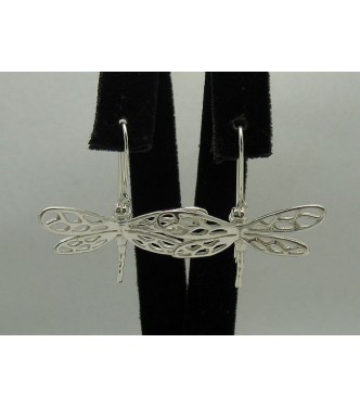 STERLING SILVER EARRINGS DRAGONFLY SOLID 925 NEW
