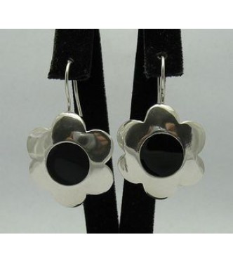 E000301 Sterling Silver Earrings Flower 925