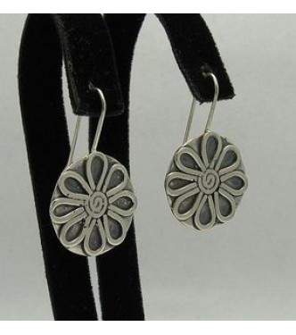 STERLING SILVER EARRINGS FLOWER SOLID 925 NEW QUALITY