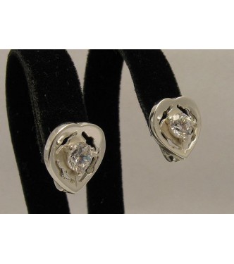 E000305 Sterling Silver Earrings Flower 925