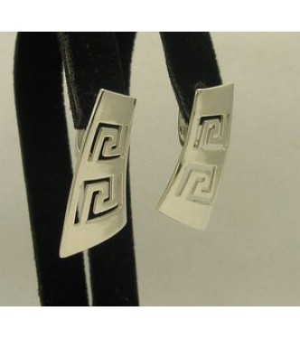 E000137 STERLING SILVER EARRINGS PLAIN SOLID 925 FRENCH CLIP