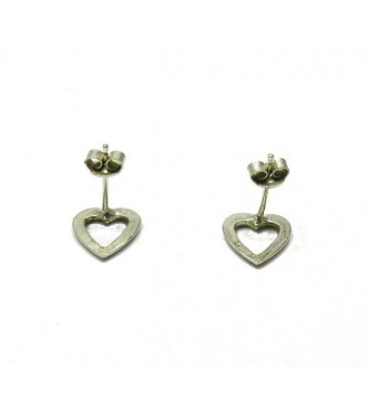 STERLING SILVER EARRINGS SOLID 925 SMALL HEARTS NEW E000472 EMPRESS