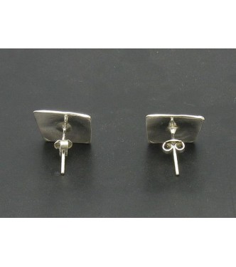 E000299 Sterling Silver Earrings Spiral Handmade 925