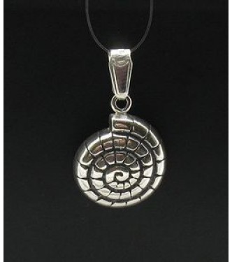 PE000480 Stylish Sterling silver pendant 925 solid helix snail handmade