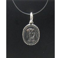 PE000530 Sterling silver pendant solid 925 Mother of God charm
