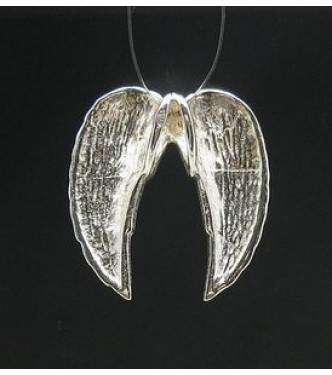PE000625 Sterling silver pendant solid 925 Angel Wings
