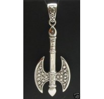 PE000265 Stylish Sterling silver pendant 925 axe biker celtic solid