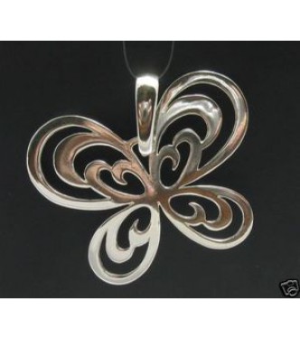 PE000201 Stylish Sterling silver pendant 925 charm butterfly quality solid