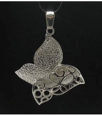 PE000574 Sterling silver pendant butterfly solid 925