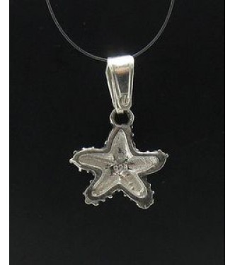 PE000515 Stylish Sterling silver pendant charm small sea star 925 solid
