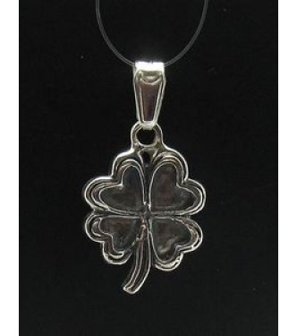PE000500 Stylish Sterling silver pendant 925 solid clover luck charm