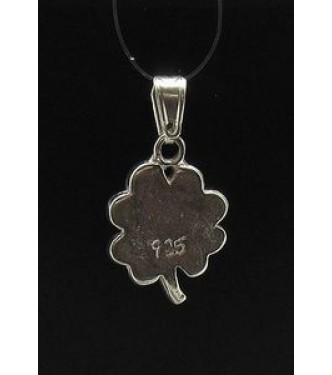 PE000500 Stylish Sterling silver pendant 925 solid clover luck charm