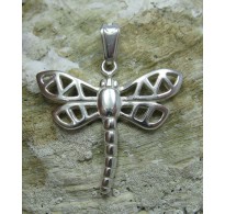 STERLING SILVER PENDANT CHARM SOLID 925 DRAGONFLY NEW