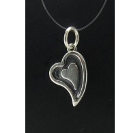 STERLING SILVER PENDANT CHARM SOLID 925 HEART NEW