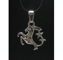 PE000585 Sterling silver pendant charm zodiac sign capricorn solid 925