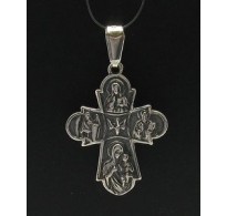 PE000224 Stylish Sterling silver pendant 925 cross orthodox quality solid