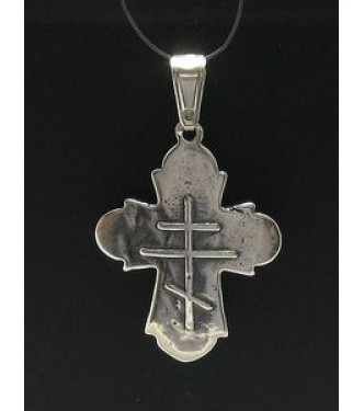 PE000224 Stylish Sterling silver pendant 925 cross orthodox quality solid