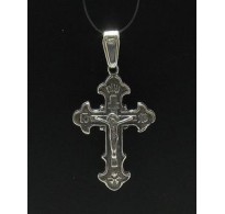 PE000226 Stylish Sterling silver pendant 925 cross orthodox quality solid