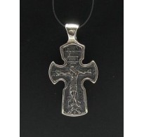 PE000474 Stylish Sterling silver pendant 925 solid orthodox cross