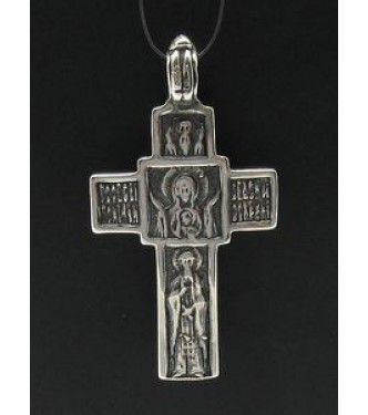 PE000223 Stylish Sterling silver pendant 925 cross orthodox quality solid
